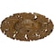 Ekena Millwork Needham Ceiling Medallion (Fits Canopies up to 4 1/4"), 14 5/8"OD x 2 1/4"P, Smokey Topaz Crackle CM14NESTC - alternate 3